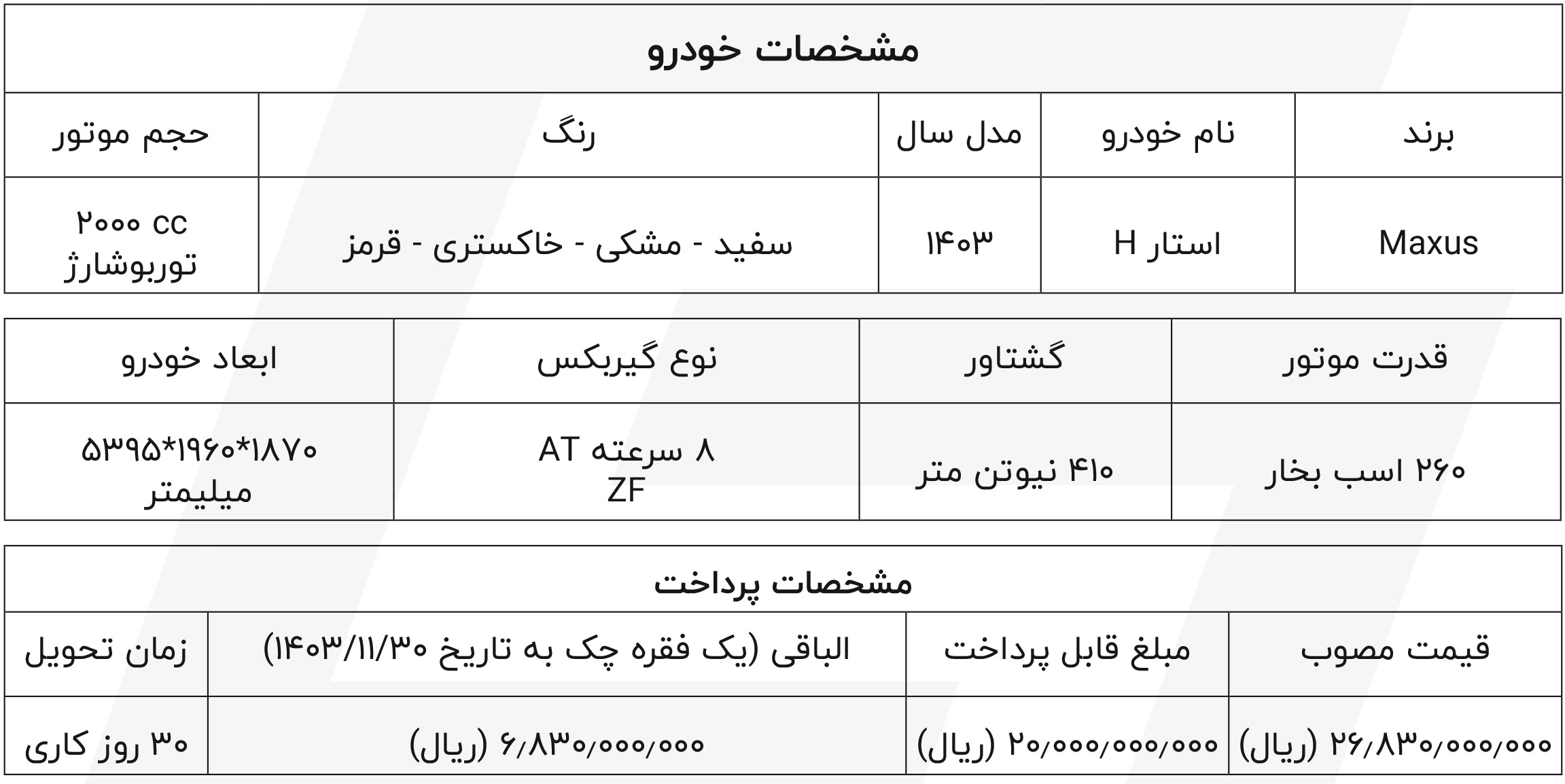 ثبت نام مکسوس استار شتابران خودرو